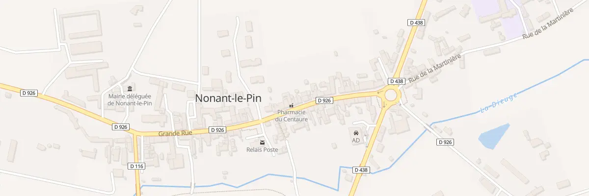 Plan du 38 Grande Rue à Merlerault-le-Pin