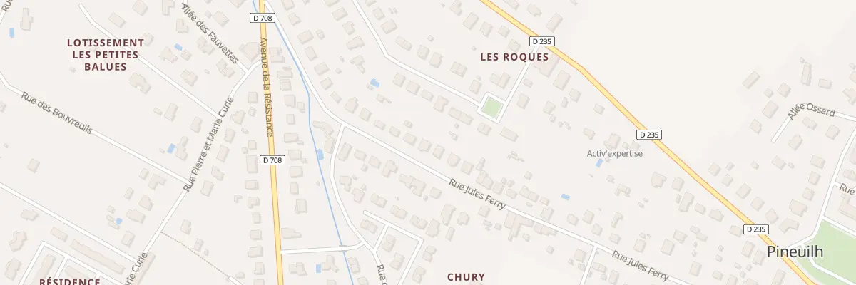 Plan du 26 Rue Jules Ferry à Pineuilh