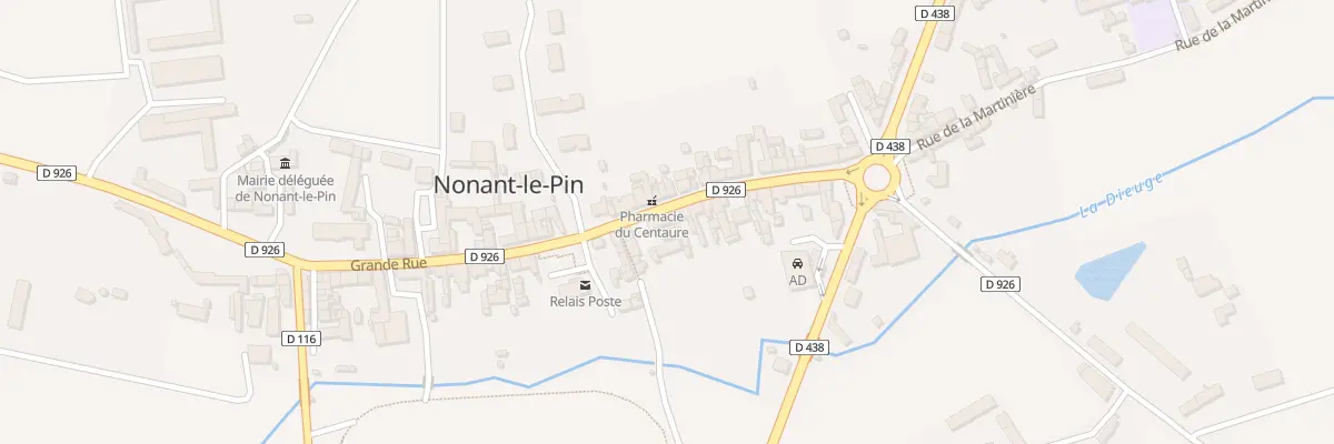 Plan du 53 Grande Rue à Merlerault-le-Pin
