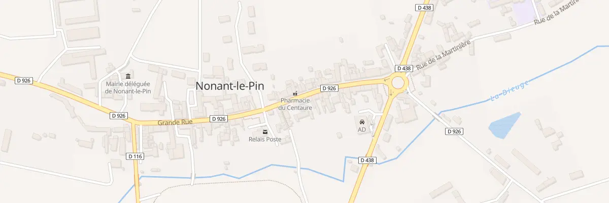 Plan du 55 Grande Rue à Merlerault-le-Pin