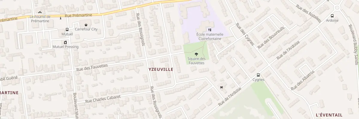 Plan du 33 Rue des Vanneaux au Mans