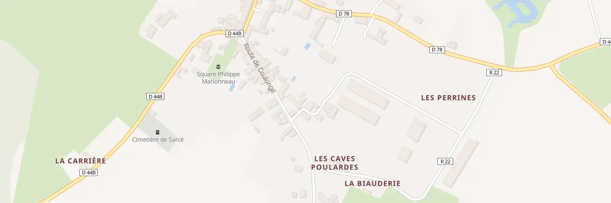Plan du 14 Rte de Coulonge à Sarcé