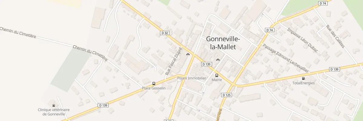 Plan du 9 Rue du Capitaine Gosselin à Gonneville-la-Mallet