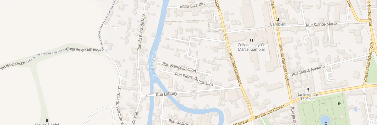 Plan du 12 Rue François Villon à Lisieux