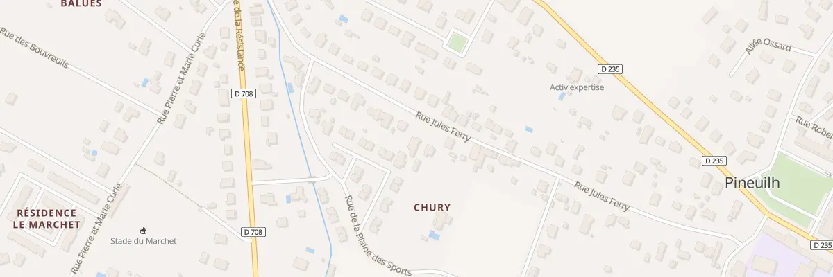 Plan du 17 Rue Jules Ferry à Pineuilh