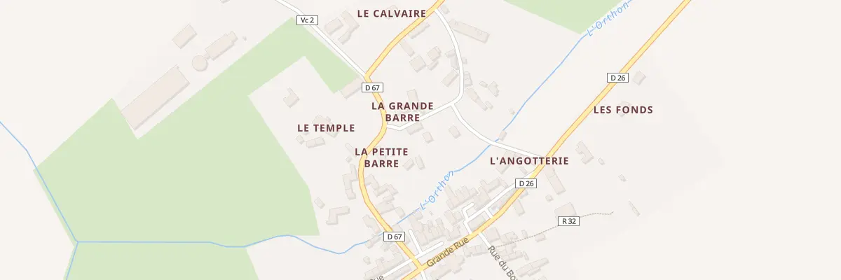 Plan du 1 Che du Thuret à René
