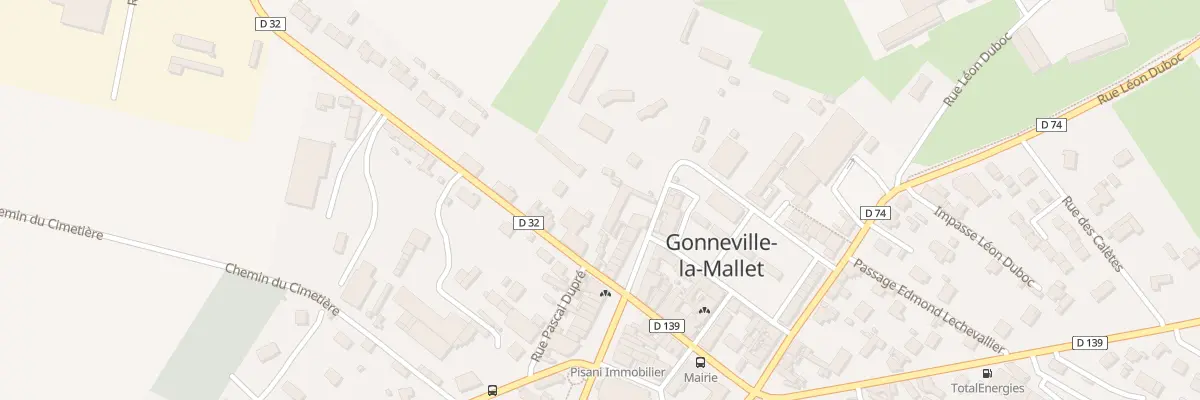Plan du 3 Rue des Halles à Gonneville-la-Mallet