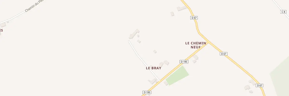 Plan du 8 Le Bray à René