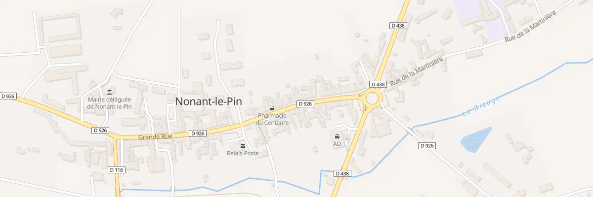 Plan du 44 Grande Rue à Merlerault-le-Pin