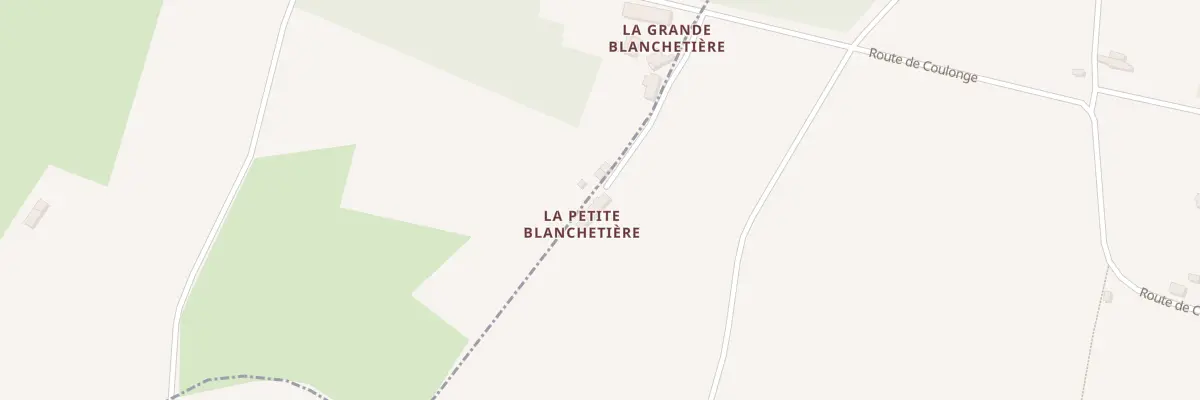 Plan du 6127 La Petite Blanchetiere à Aubigné-Racan
