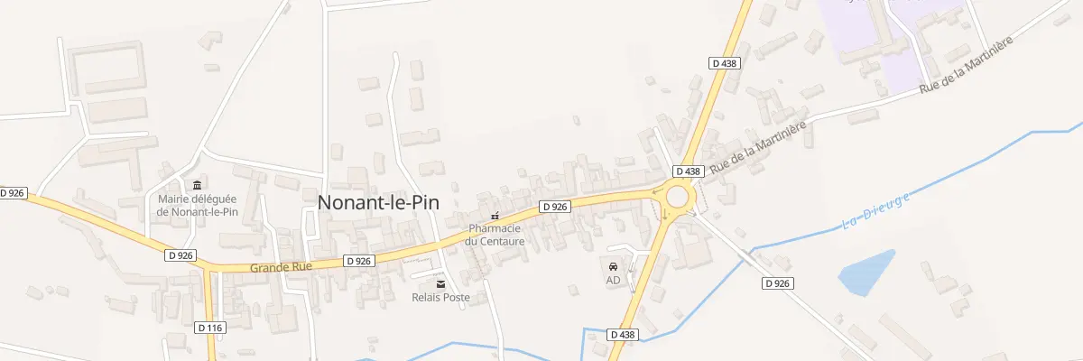 Plan du 46 Grande Rue à Merlerault-le-Pin