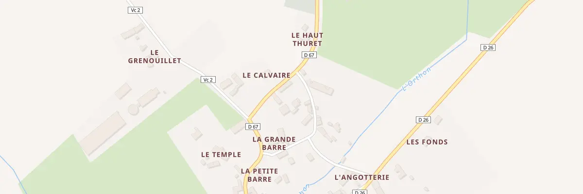 Plan du 3 Le Calvaire à René