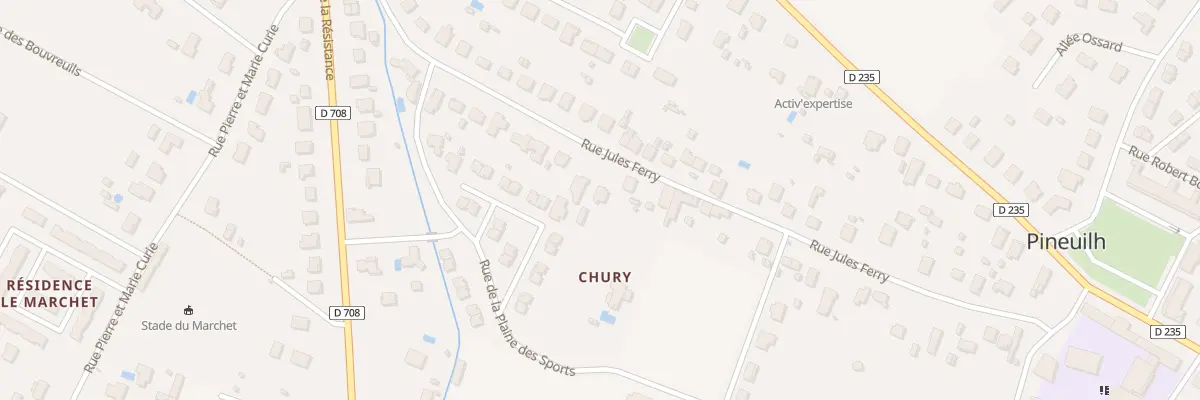 Plan du 19 Rue Jules Ferry à Pineuilh