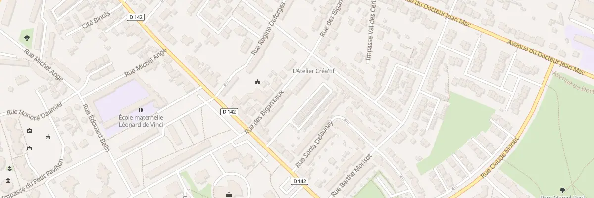 Plan du 45B Rue des Bigarreaux au Mans