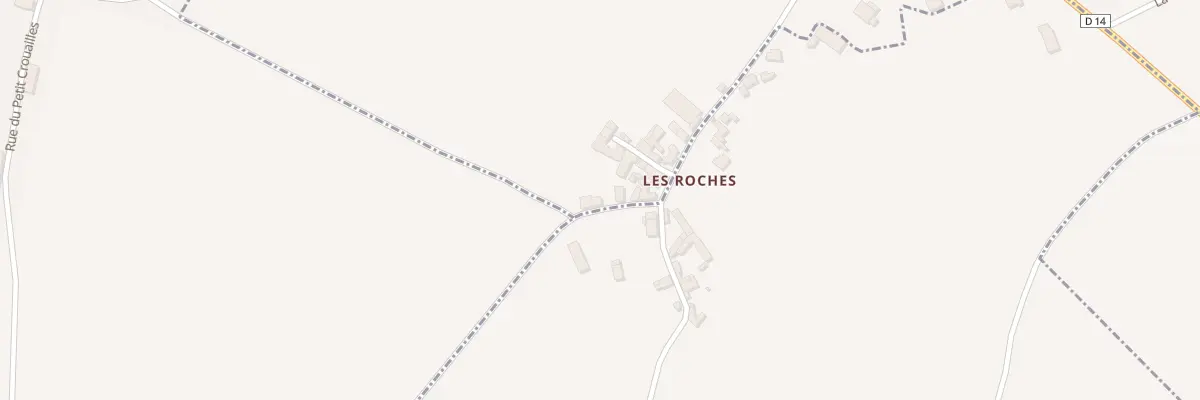 Plan du 6 Les Roches à Prinçay