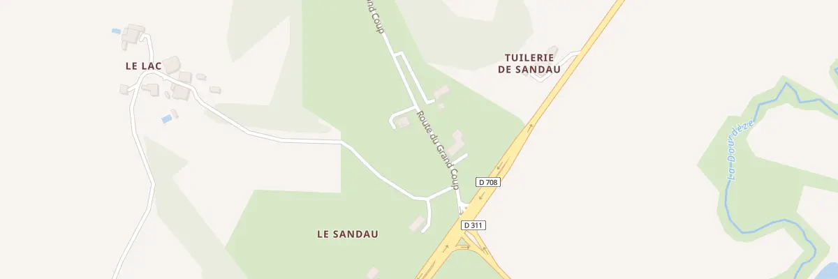 Plan du 1 Le Lac à Saint-Sernin