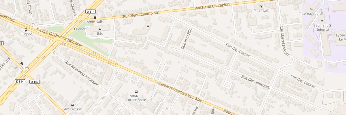 Plan du 30 Rue des Goncourt au Mans