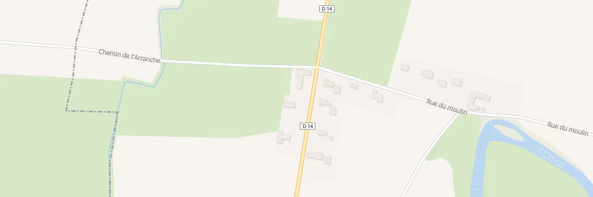 Plan du 10 Rue des Pyrénées à Goudon