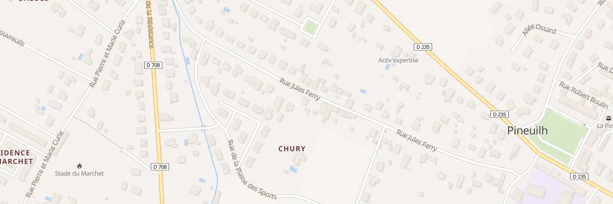 Plan du 21 Rue Jules Ferry à Pineuilh