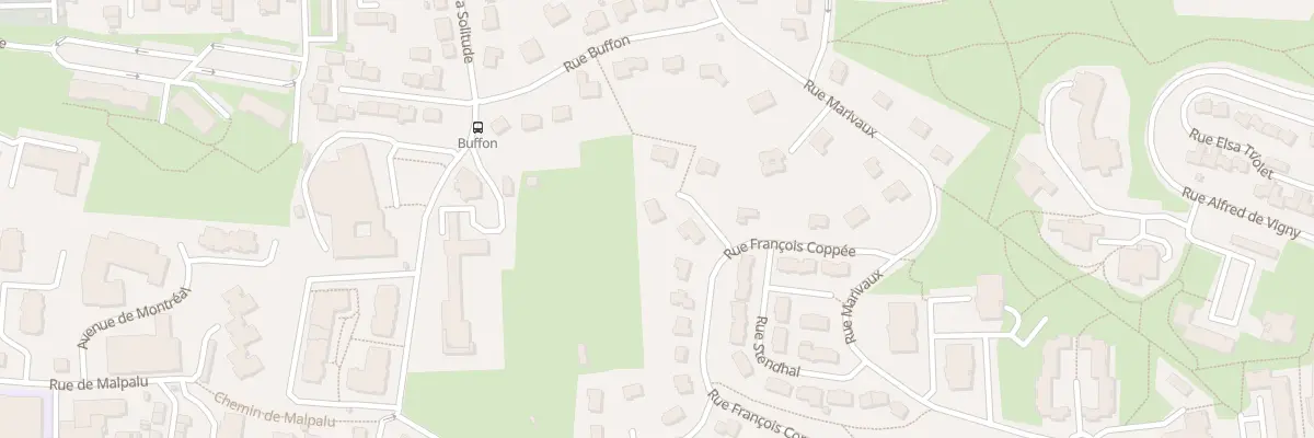 Plan du 12 Rue Francois Coppee au Mans
