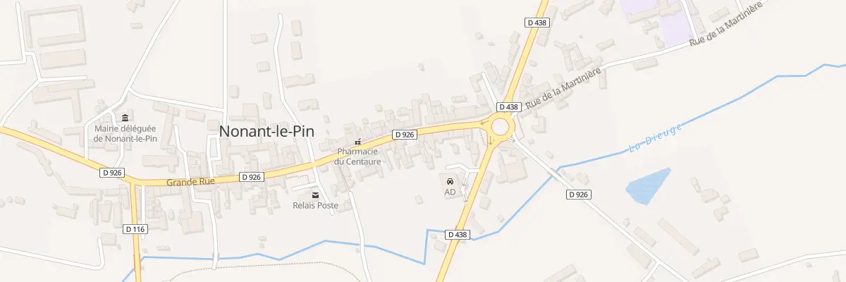 Plan du 69 Grande Rue à Merlerault-le-Pin