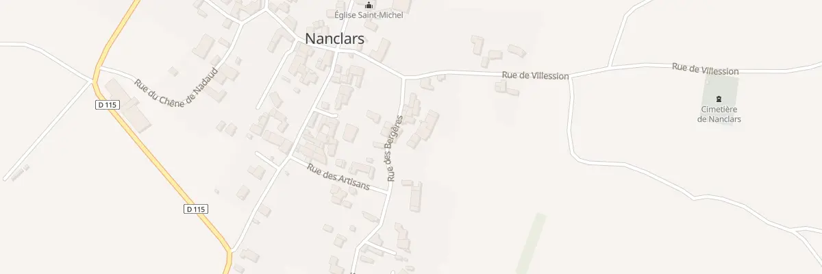 Plan du 7 Rue des Bergeres à Nanclars