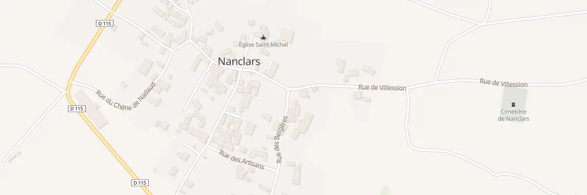 Plan du 1 Rue des Bergeres à Nanclars