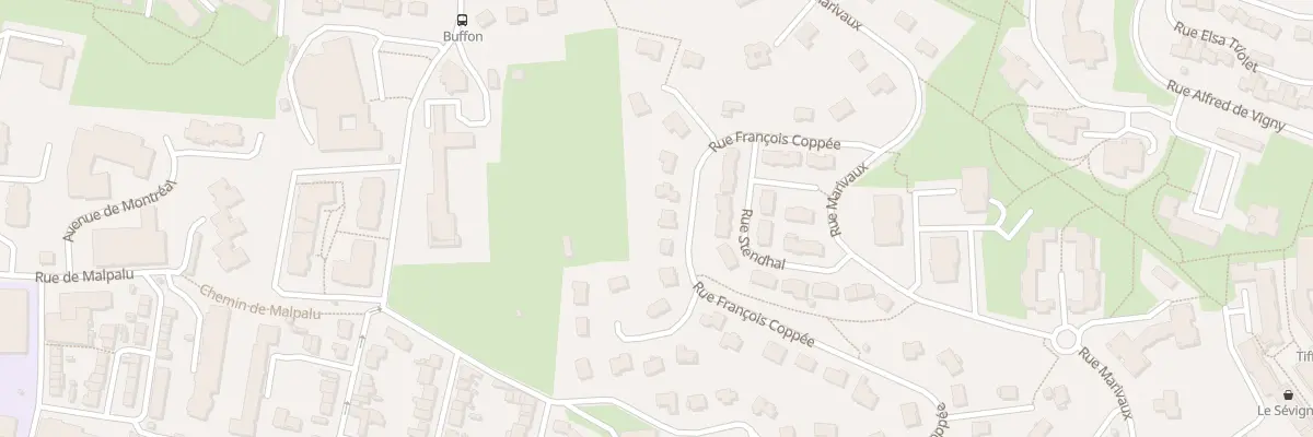 Plan du 20 Rue François Coppée au Mans