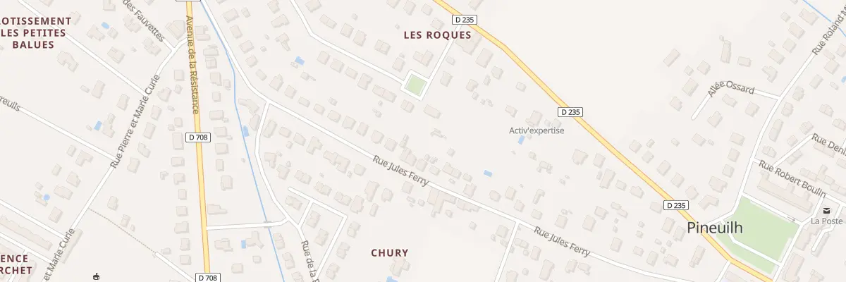 Plan du 36 Rue Jules Ferry à Pineuilh
