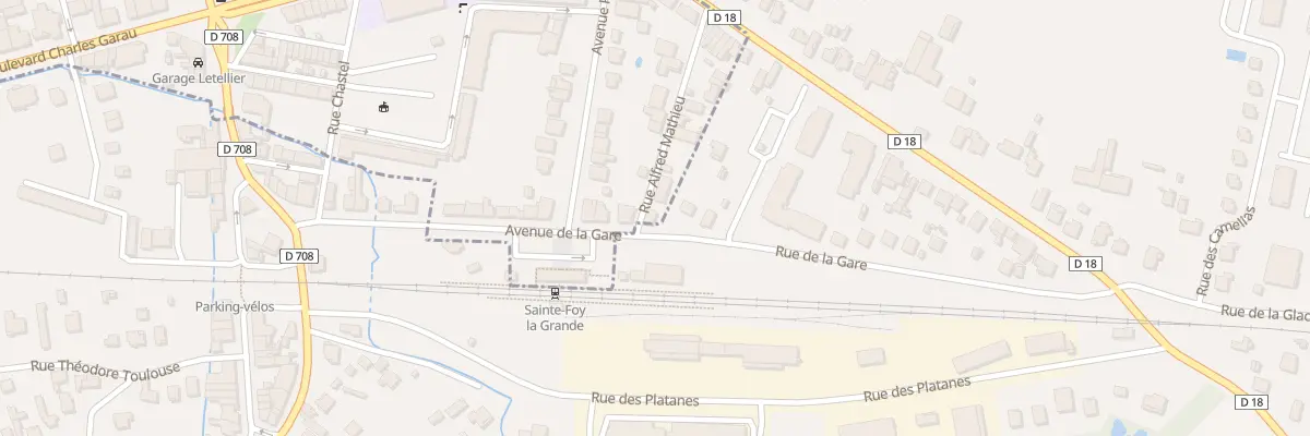 Plan du 44 Av de la Gare à Sainte-Foy-la-Grande