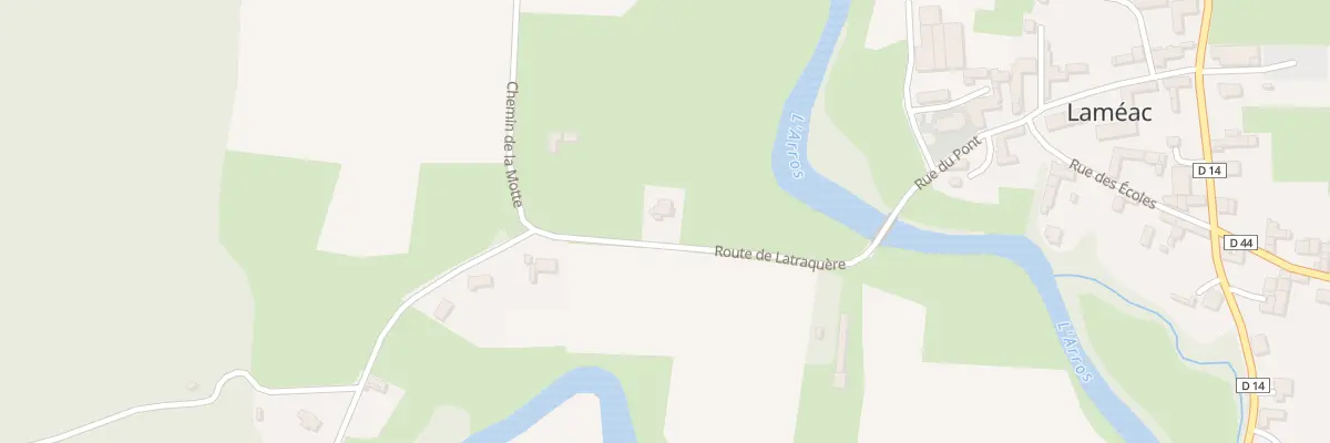 Plan du 6 Rte de Latraquère à Laméac