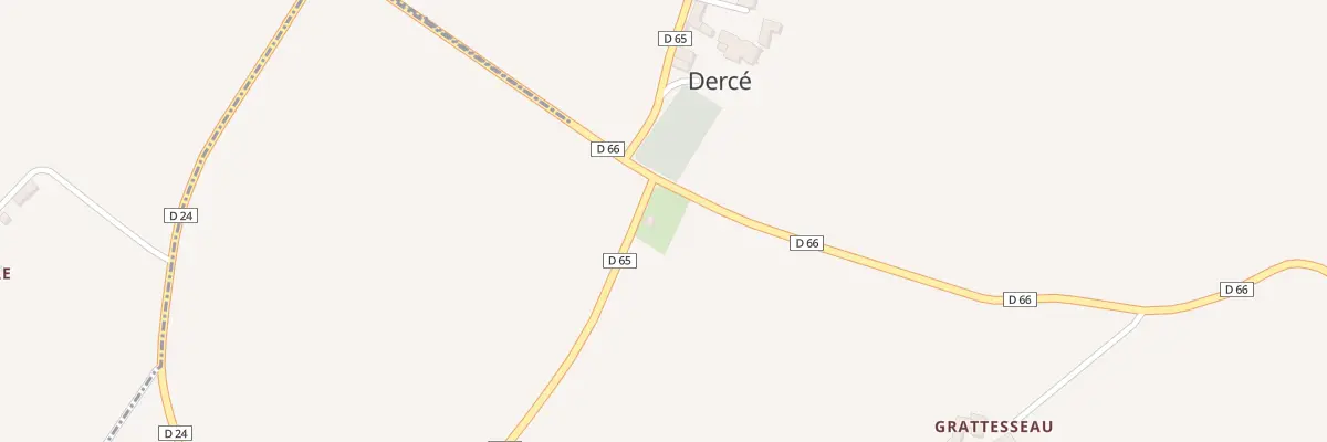 Plan du 2 Rue Sainte Radegonde à Dercé