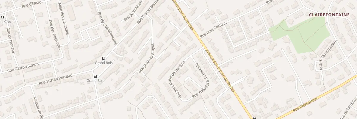 Plan du 12 Rue José Maria de Hérédia au Mans