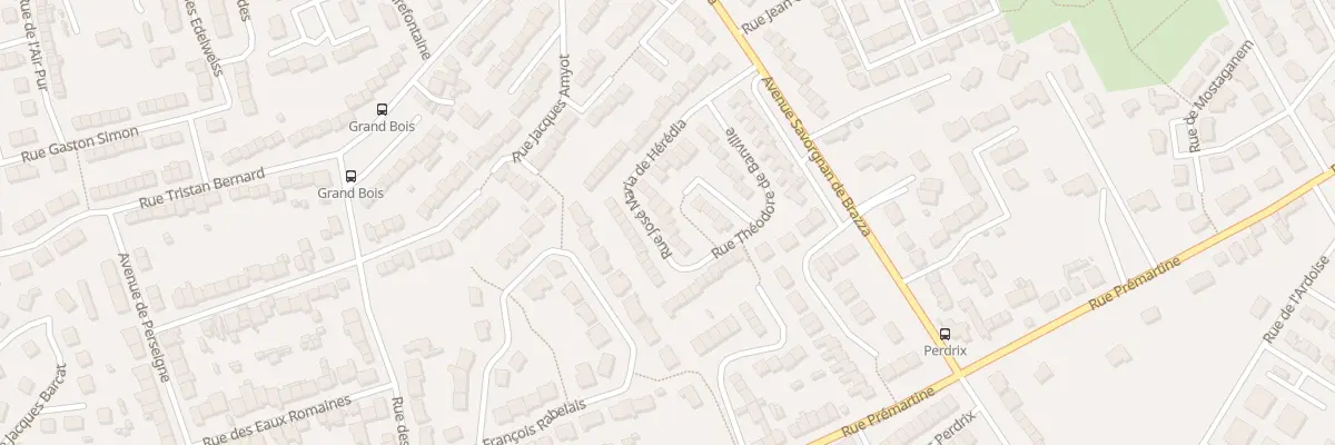 Plan du 21 Rue Jose Maria de Heredia au Mans