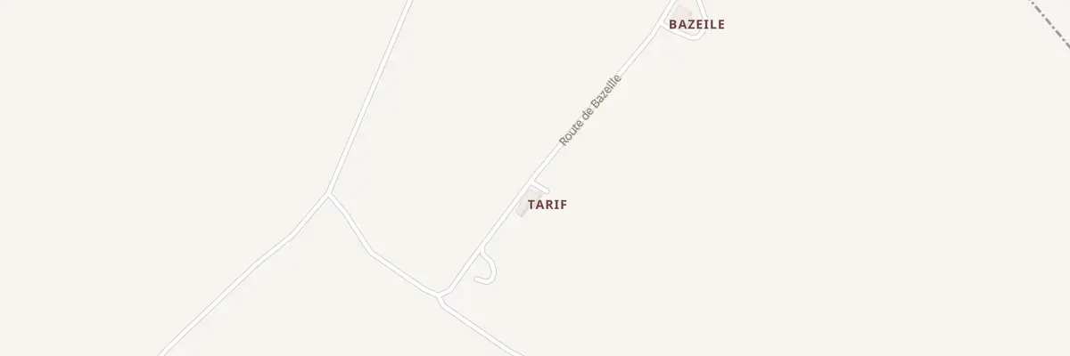 Plan du 13 Tarif à Taillebourg