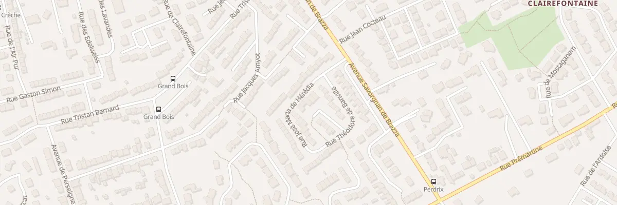 Plan du 7 Rue José Maria de Hérédia au Mans