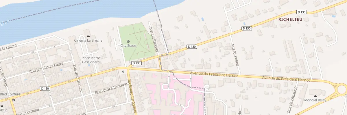 Plan du 1 Av Georges Clémenceau à Pineuilh