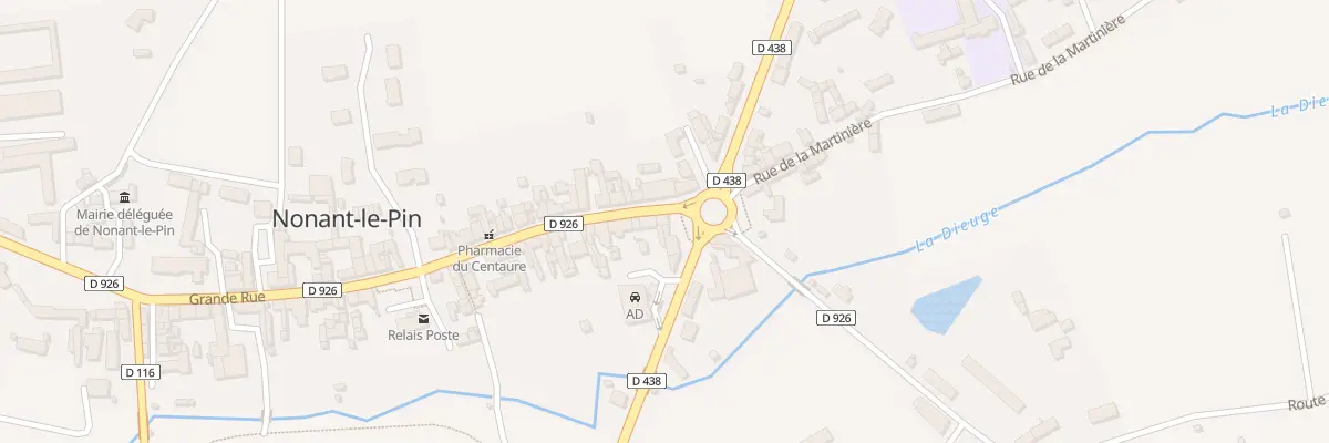 Plan du 79 Grande Rue à Merlerault-le-Pin