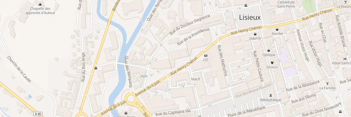 Plan du 31 Rue de la Providence à Lisieux