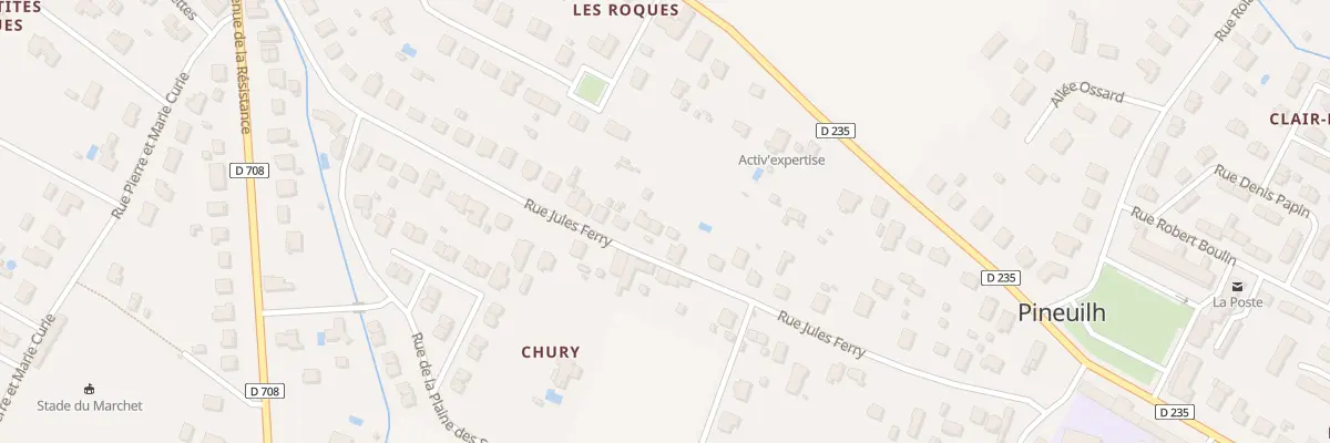 Plan du 44 Rue Jules Ferry à Pineuilh