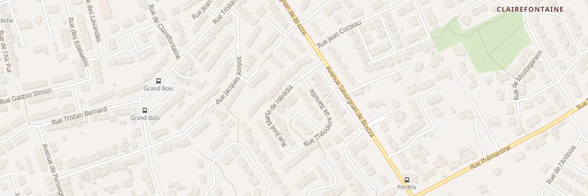 Plan du 3 Rue José Maria de Hérédia au Mans