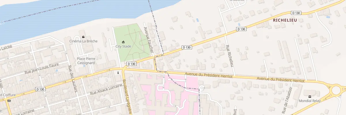 Plan du 5 Av Georges Clémenceau à Pineuilh