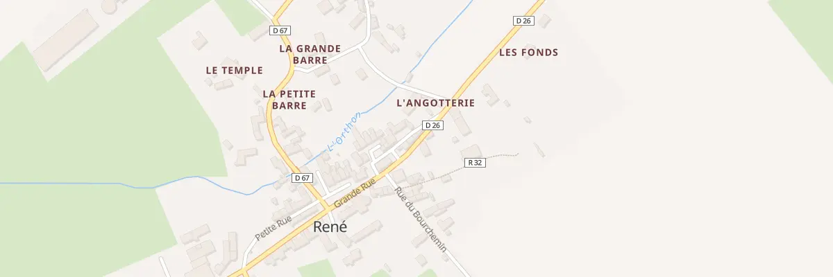 Plan du 2 Grande rue à René
