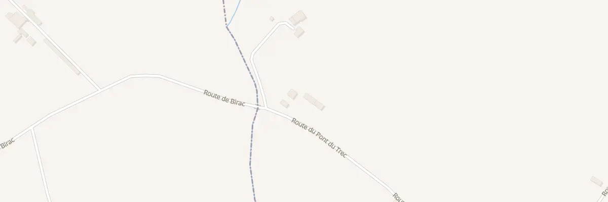 Plan du 28 Rte du Pont du Trec à Birac-sur-Trec