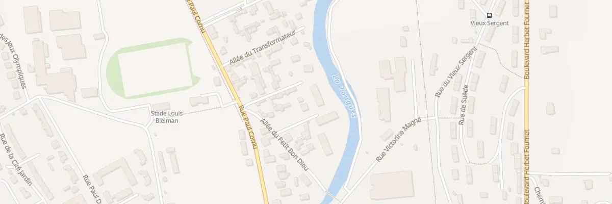 Plan du 12 All du Calvaire à Lisieux