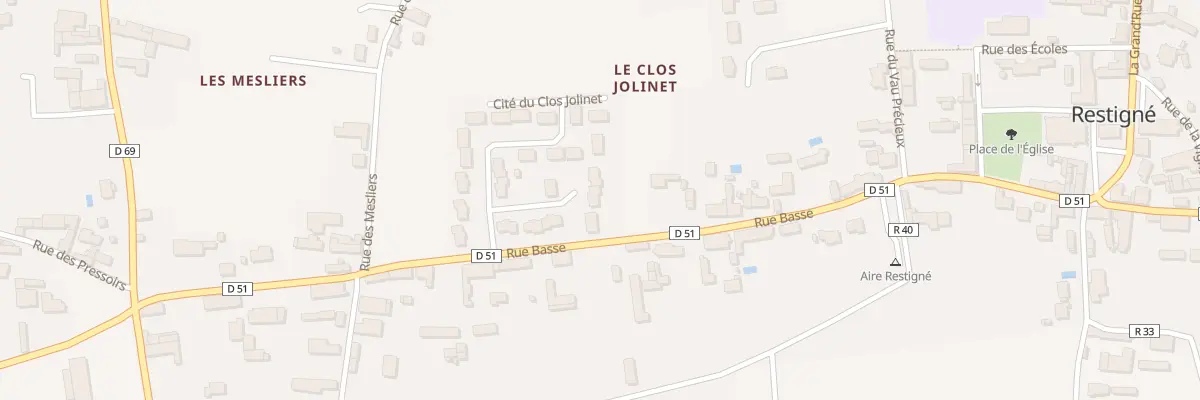 Plan du 587 Le Clos Jolinet à Restigné