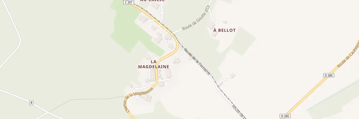 Plan du 28 Lamagdelaine à Caubeyres