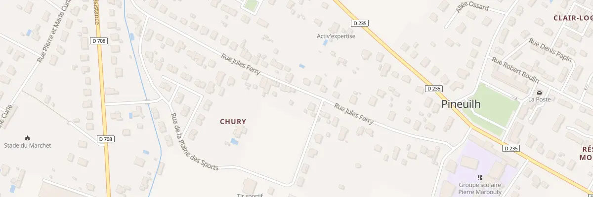 Plan du 27 Rue Jules Ferry à Pineuilh