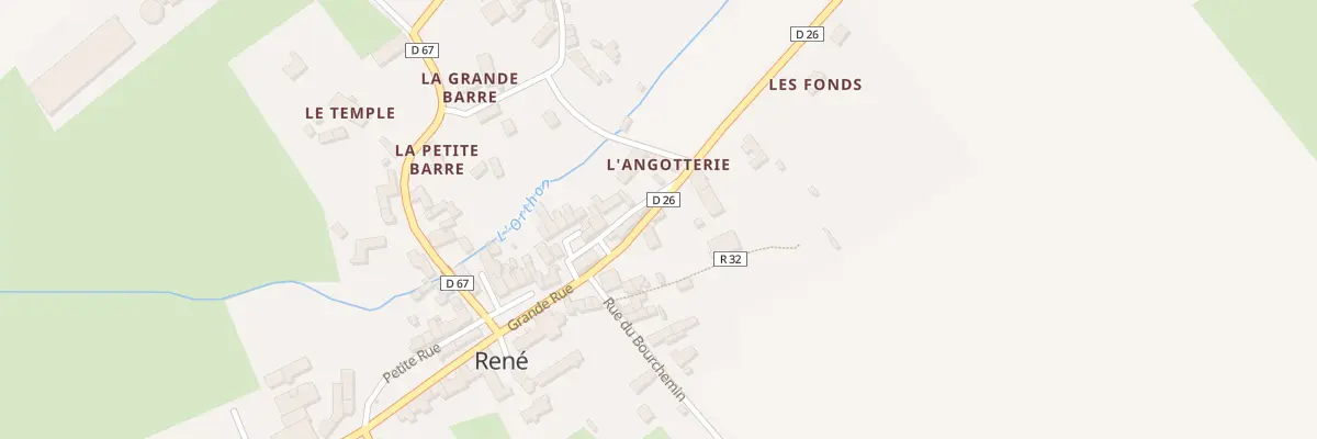 Plan du 5 Grande rue à René