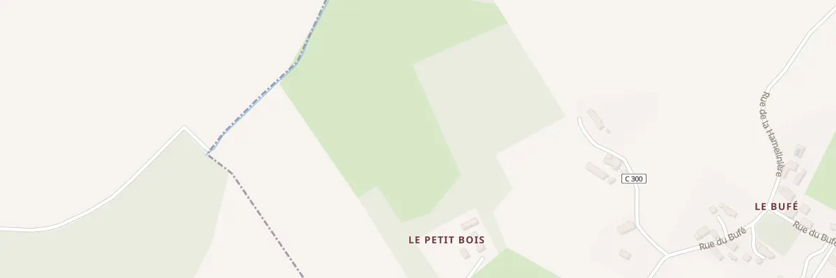 Plan du 1 Le Petit Bois à Lublé